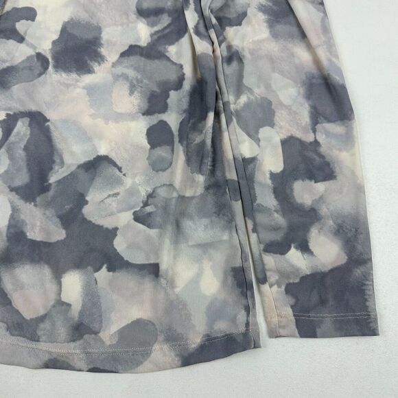 LOGO Lori Goldstein Mesh Button Shirt Cardigan Watercolor Nylon Blend Stretch L - Picture 6 of 11